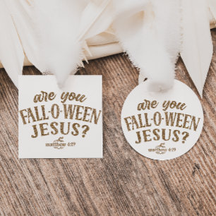 Etiquetas Para Lembrancinhas Você é Jesus CAIU-O-WEEN? Christian Halloween