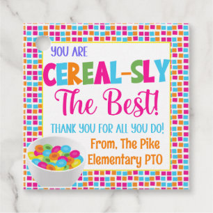 Etiquetas Para Lembrancinhas Você É Sly Cereal O Melhor Obrigado