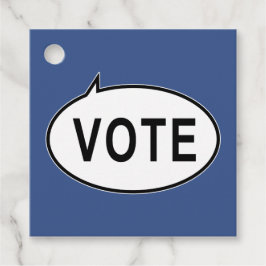 Etiquetas Para Lembrancinhas VOTO - Azul