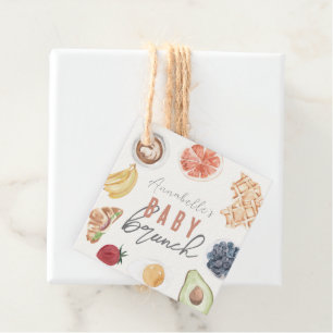Etiquetas Para Lembrancinhas Waffles Café Frutas Watercolor Baby Brunch