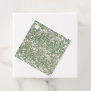 Etiquetas Para Lembrancinhas Wallpaper tulip William Morris verde têxtil