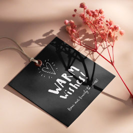 Etiquetas Para Lembrancinhas Warm Deseja Foto Personalizada da Marca de present