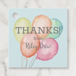 Etiquetas Para Lembrancinhas Watercolor Balloon Bunch Obrigado