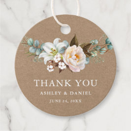 Etiquetas Para Lembrancinhas Watercolor Botânica Floral Wedding Kraft