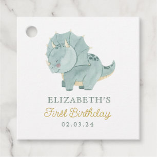 Etiquetas Para Lembrancinhas Watercolor Cute Dino Birthday
