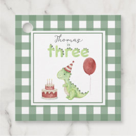 Etiquetas Para Lembrancinhas Watercolor Dinosaur 3rd birthday