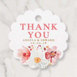 Etiquetas Para Lembrancinhas Watercolor Wildflower Elegant Boho Muito Obrigado