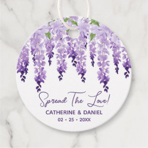 Etiquetas Para Lembrancinhas Watercolor Wisteria Wedad Espalhando O Script Love