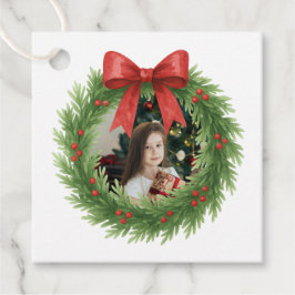 Etiquetas Para Lembrancinhas Watercolor Wreath Foto Moderna Natal