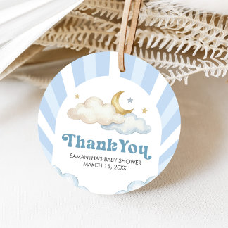 Etiquetas Para Lembrancinhas We are Over the Moon Baby Shower