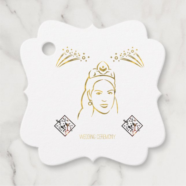 Etiquetas Para Lembrancinhas wedding ceremony style (Frente)