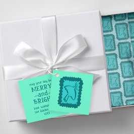 Etiquetas Para Lembrancinhas Whimsical Christmas Peace Dove Cute Holiday Gift
