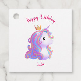 Etiquetas Para Lembrancinhas Whimsical Unicorn Birthday