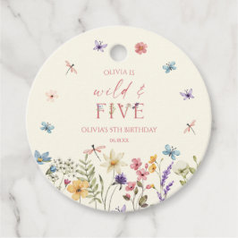 Etiquetas Para Lembrancinhas Wild & Five Wildflower 5th Birthday Party
