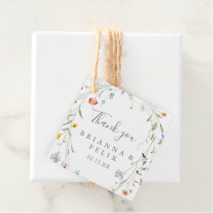Etiquetas Para Lembrancinhas Wild Multicolor Floral Wedding