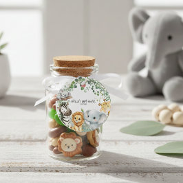 Etiquetas Para Lembrancinhas Wild One Safari Jungle Animals Boy Baby Shower