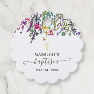 Etiquetas Para Lembrancinhas Wildflower Meadow Baptism