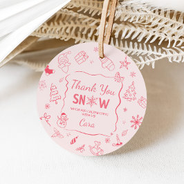 Etiquetas Para Lembrancinhas Winter Onederland Birthday Party Favor Tags