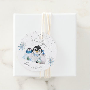 Etiquetas Para Lembrancinhas Winter Onederland Penguin Thankyou