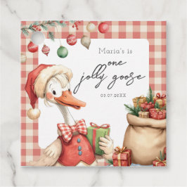 Etiquetas Para Lembrancinhas Winter Red Christmas Silly Goose  1st birthday