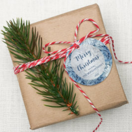 Etiquetas Para Lembrancinhas Winter Wonderland Blue Frosty