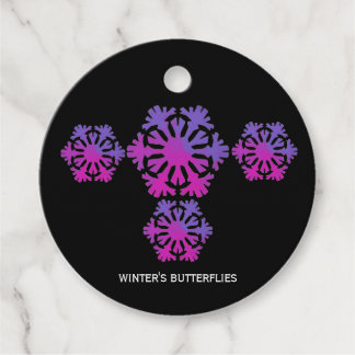 Etiquetas Para Lembrancinhas  Winter's Butterflies snowflakes