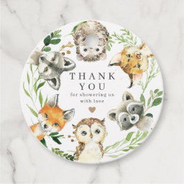 Etiquetas Para Lembrancinhas Woodland Animals Baby Shower Favor Tag | Gift Tags