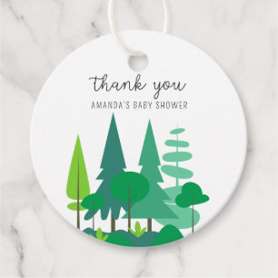 Etiquetas Para Lembrancinhas Woodland - Chá de fraldas obrigado