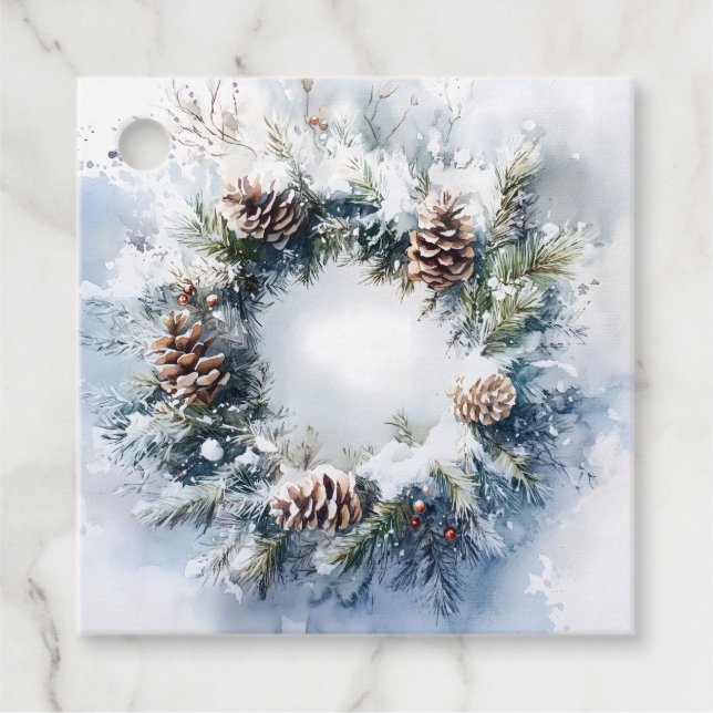 Etiquetas Para Lembrancinhas Wreath (Frente)