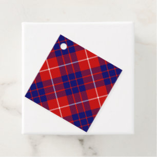 Etiquetas Para Lembrancinhas Xadrez azul-roxa-tartan