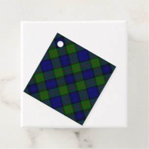 Etiquetas Para Lembrancinhas xadrez azul verde Murray tartan