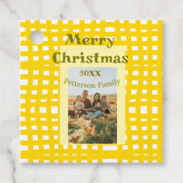 Etiquetas Para Lembrancinhas Xadrez branca amarela retrógrada família de férias