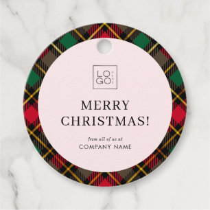 Etiquetas Para Lembrancinhas Xadrez de Natal Logotipo da empresa Presente de Na