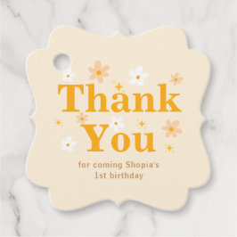 Etiquetas Para Lembrancinhas Yellow Daisy Birthday Obrigado