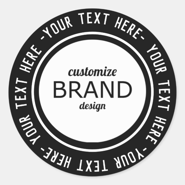 Etiquetas para logotipos circulares personalizados (Frente)