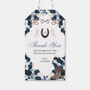 Etiquetas para o presente do Marinho Ocidental Blu