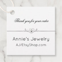 Etiquetas para pequenas empresas em preto e branco