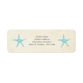 Etiquetas para pequenos endereços Turquoise Aqua S