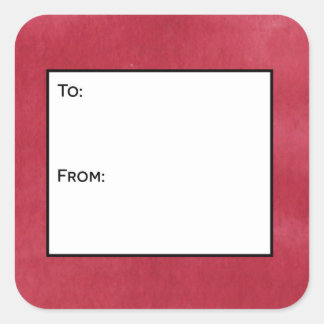 Etiquetas para Presente de Vidro Vermelho