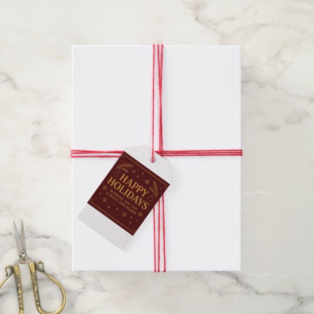 Etiquetas para Presente Personalizáveis (Com cordão)