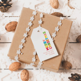 Etiquetas para presentes da família de Natal feliz