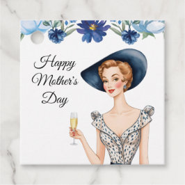 Etiquetas para presentes de dia de as mães - Dama