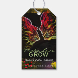 Etiquetas para presentes de flor selvagem