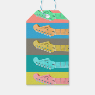 Etiquetas para presentes de guitarra