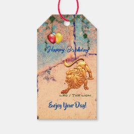 Etiquetas para presentes de Leo Birthday