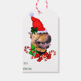 Etiquetas para presentes de Natal em Pit Bull
