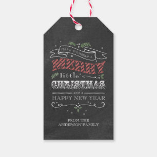 Etiquetas para presentes de Natal em quadro chalkb