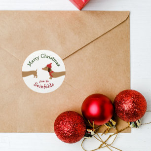 Etiquetas para presentes de Natal para cães de sa
