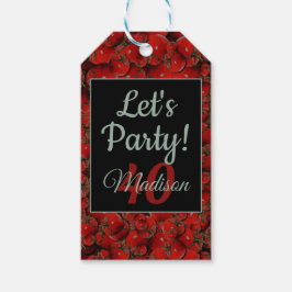 Etiquetas para presentes de tomate