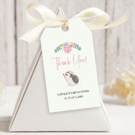 Etiquetas para presentes do Chá de fraldas Rosa-Ro